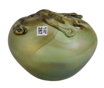 Robert Fritz American Art Glass Sculpture, Robert Fritz (American: 1920-1986) mid century hand blown