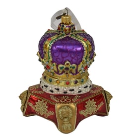Jay Strongwater Christmas Ornament - crown