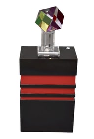 Shlomi Haziza, 2 pc. Acrylic Geometric Sculpture, Hand Signed on the base by the artist, with custom