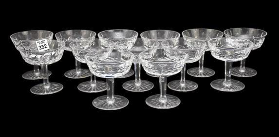 13 Waterford Crystal Lismore stems