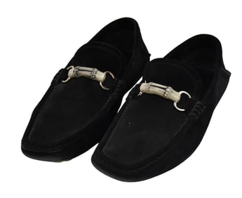 Men's Gucci Black Suede Shoes, Size 11, Like New