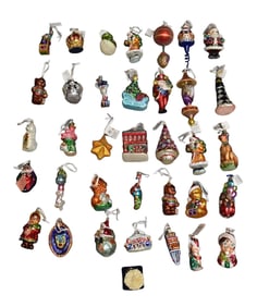 Collection of Christopher Radko Christmas Ornaments, Approx. 35 Ornaments