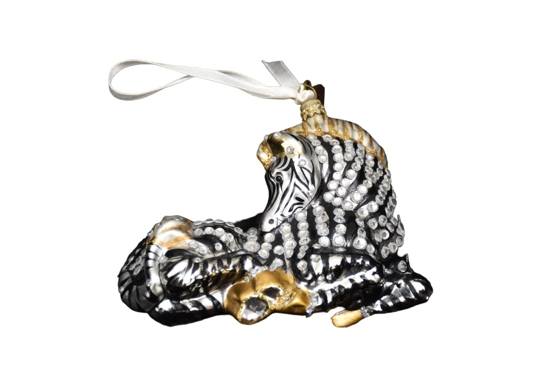 Jay Strongwater Zebra Ornament (1 of 5)
