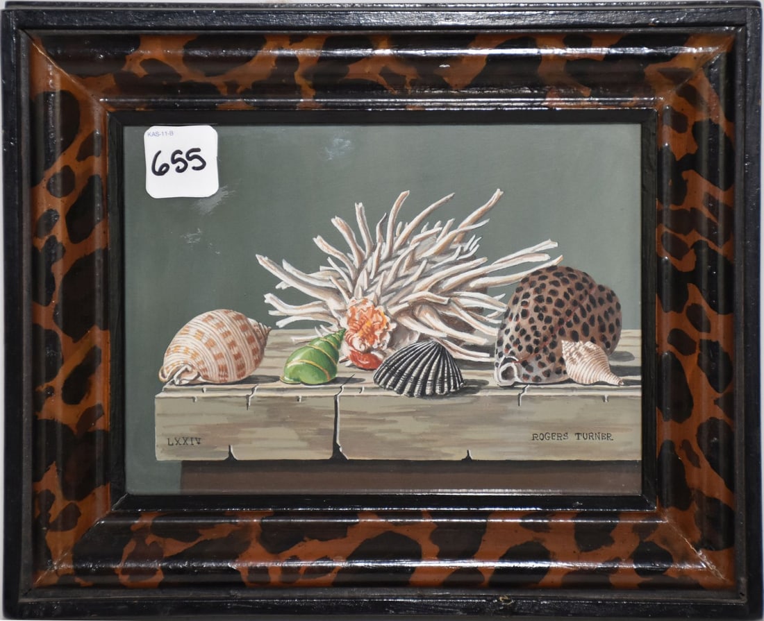 Rogers Turner (AMERICAN) "Shells No. 2", still life, Watercolor on paper (1 of 5)