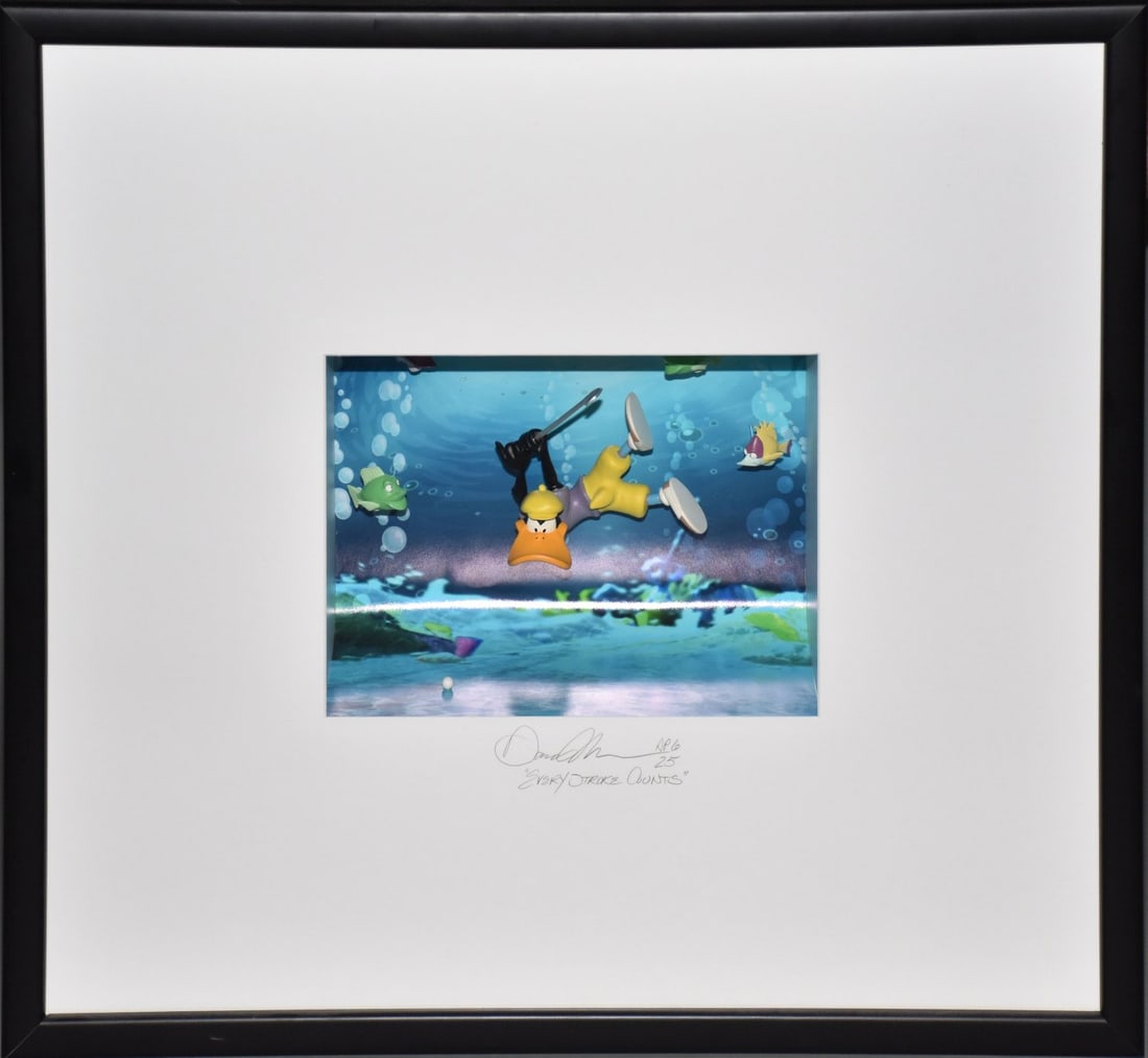 David Kracov B. 1968, Artist Proof 6/25, "Every Stroke Counts", pencil signed, Daffy Duck golf (1 of 6)