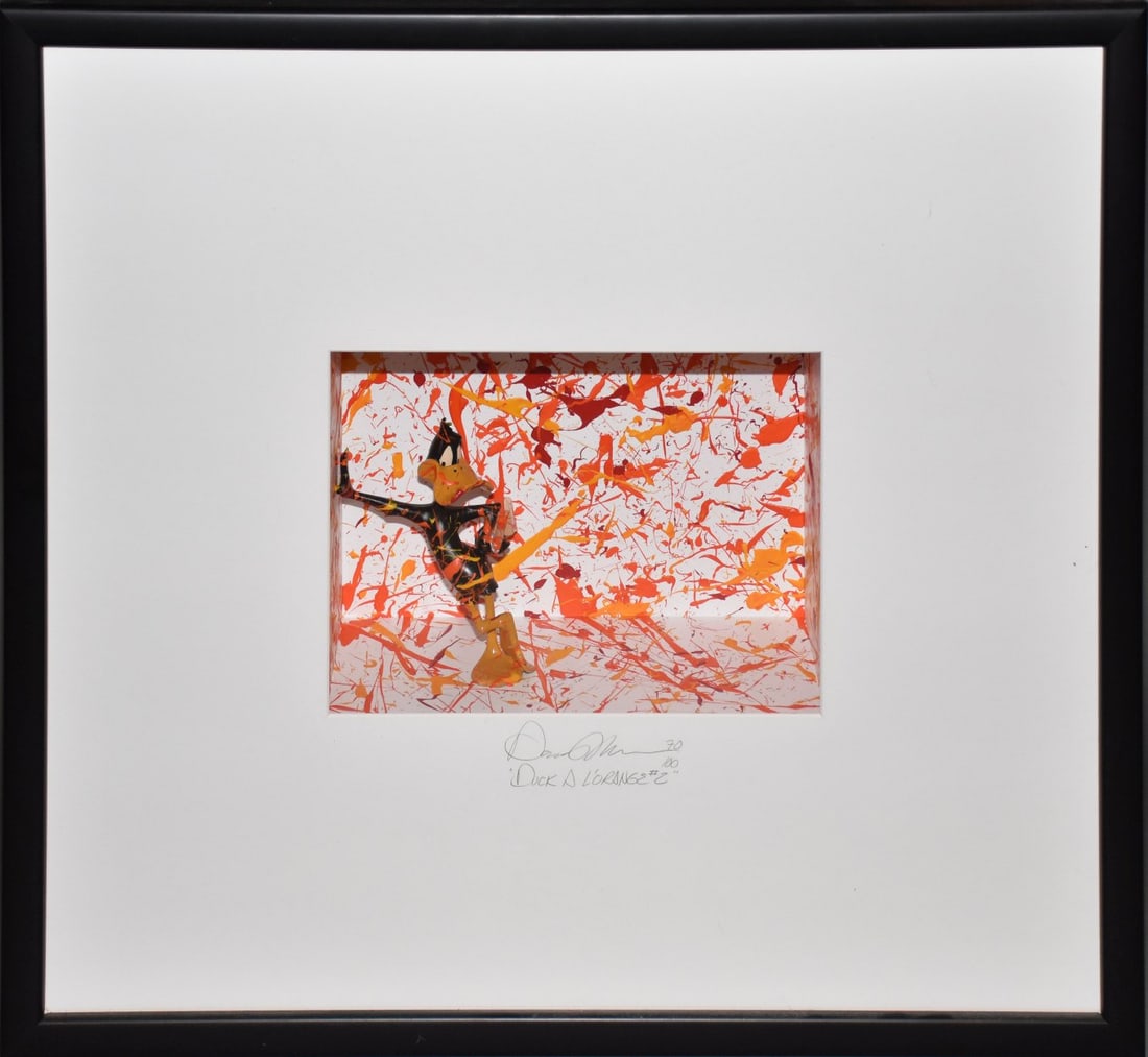 David Kracov B. 1968, "Duck A L'Orange #2", Artist Proof 70/100, pencil signed, Daffy Duck in room (1 of 7)