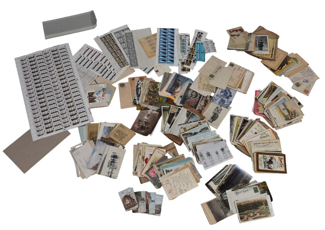 Estate Collection of Old Postcards - with some stamps included (1 of 7)