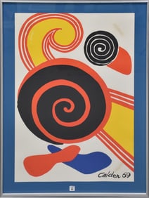 Alexander Calder Lithograph "Composition"  Park West COA. Sheet size 35x 23-3/4 inches overall
