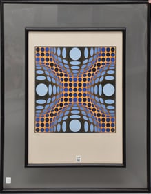 Victor Vasarely- silkscreen, pencil signed lower right, 139/175, 25 1/2" x 19 1/2" sheet size, 36" x