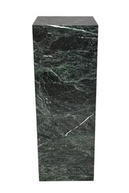 Green Marble Pedestal, 42"h x 15"square