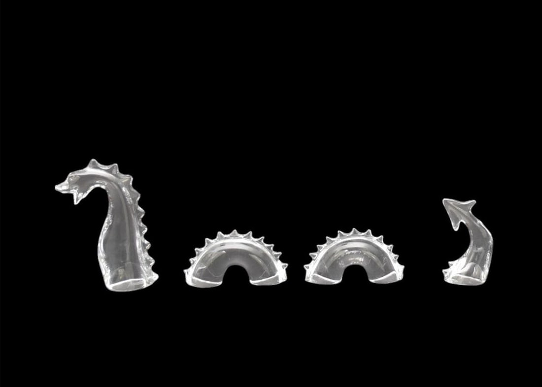 Baccarat Crystal "Loch Ness Monster" Figurine, in original box - A crystal figurine in four (1 of 5)