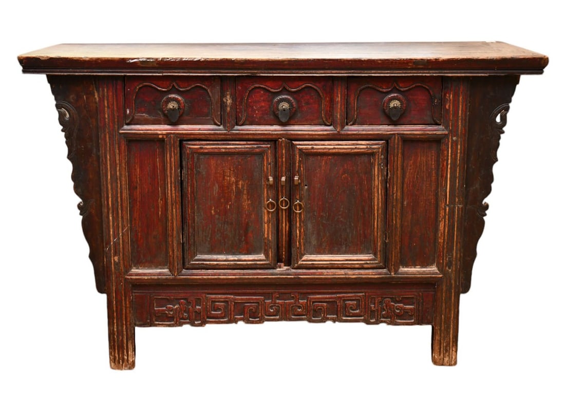 Asian 2 Door Occasional Table/Console: Asian 2 Door Occasional Table/Console