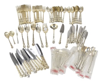Reed & Barton Sterling Silver Flatware Set, Tara Pattern, incl; 12 Dinner Knives (9"L), 12 Dinner