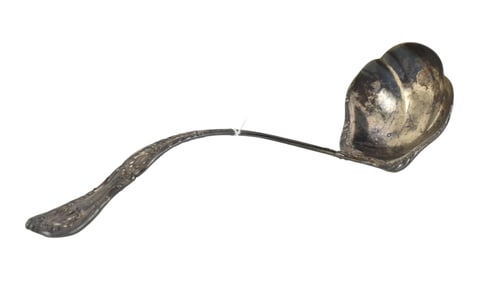 Gorham Sterling Silver Ladle, King George Pattern, 1894, Monogram H, 10ozt