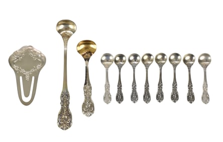 10 Sterling Francis l Salts (2 larger) And Reed & Barton Sterling Bookmark