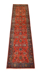 Persian Bejar? Runner Oriental Carpet / Rug, 3.4 x 11.8ft