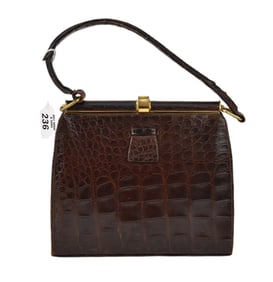 Vintage Alligator Handbag, Leather Interior (normal wear)