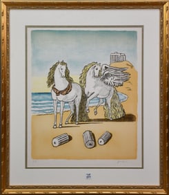 Giorgio De Chirico (1888-1978) lithograph, pencil signed lower right, embossed mark and PA on lower