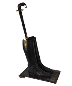 Early 20th Century British Cane Stand or Assemblage - A Edwardian assemblage made from a pair of