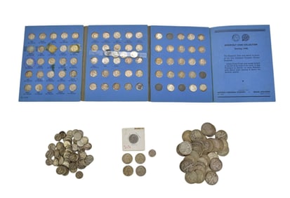 $35.00 Face Value 90% US Silver Coins. 14 Walking Liberty Half Dollar ( 1937 - 1946 ), 21 Franklin