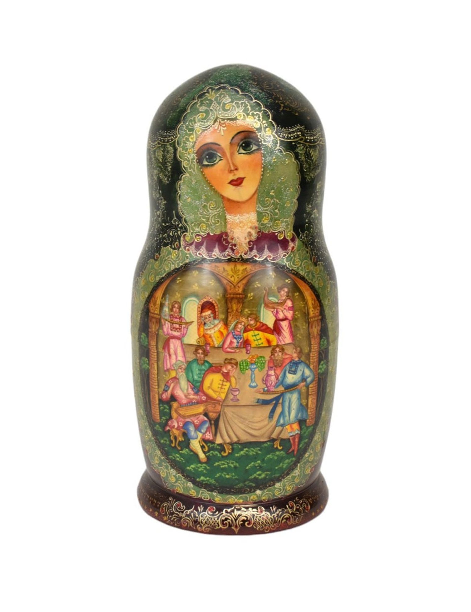 Large Russian Nesting Doll with 14 Graduated Dolls: Large Russian Nesting Doll with 14 Graduated Dolls