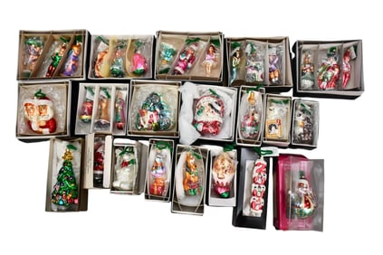 20 Assorted Christopher Radko Christmas Ornaments