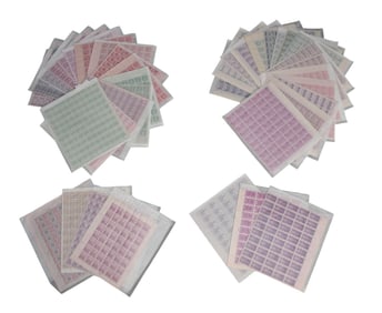 37 US Unused Full Sheet Stamps 1937 - # 798 - 1937 3c Constitution Sesquicentennial, # 795 - 1937 3c