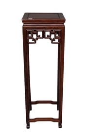 Chinese Wood Pedestal, 36"h x 12"square