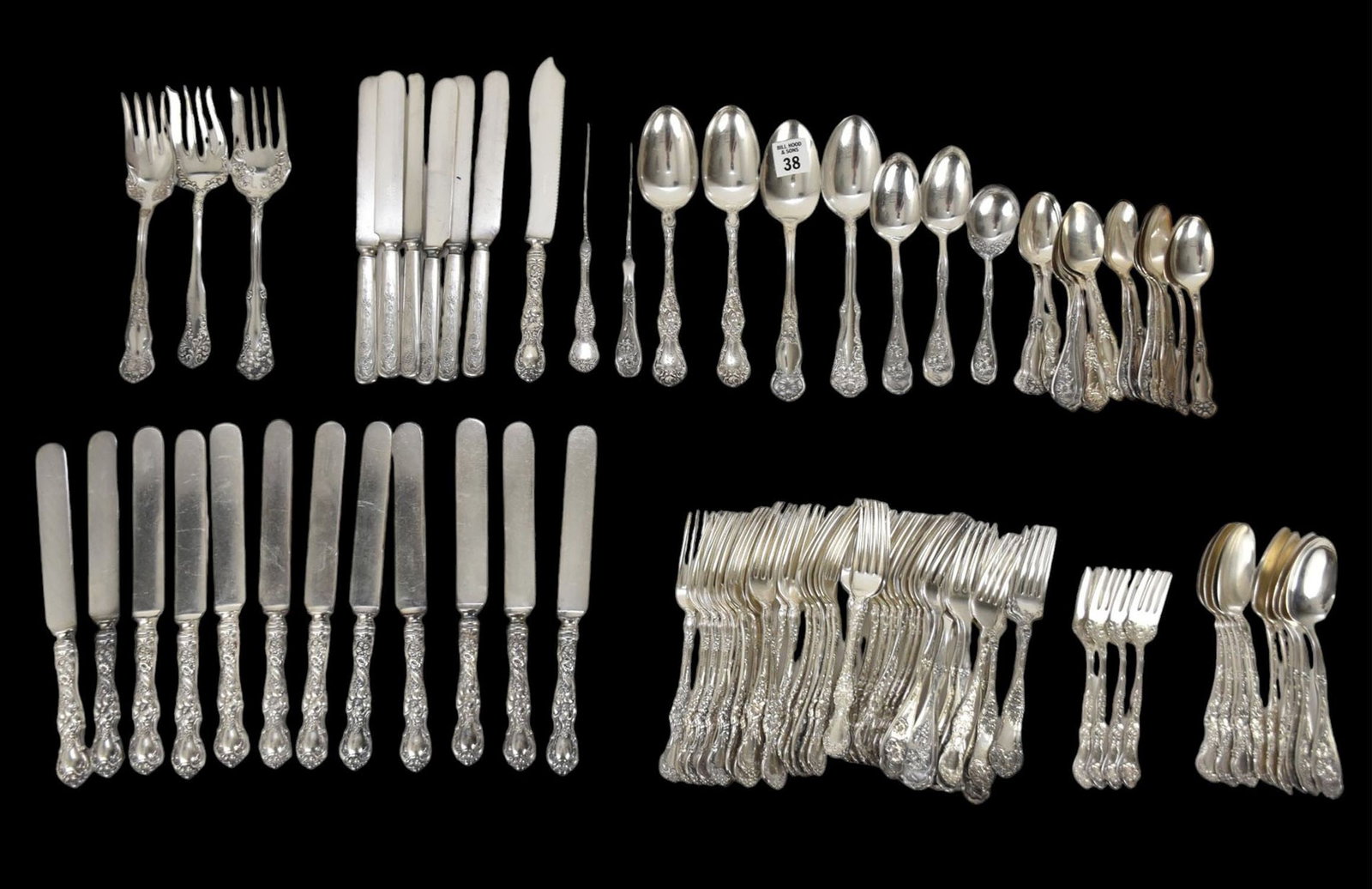 Silver Plate Flatware, Assorted Patterns, Approx. 98 pcs.: Silver Plate Flatware, Assorted Patterns, Approx. 98 pcs.