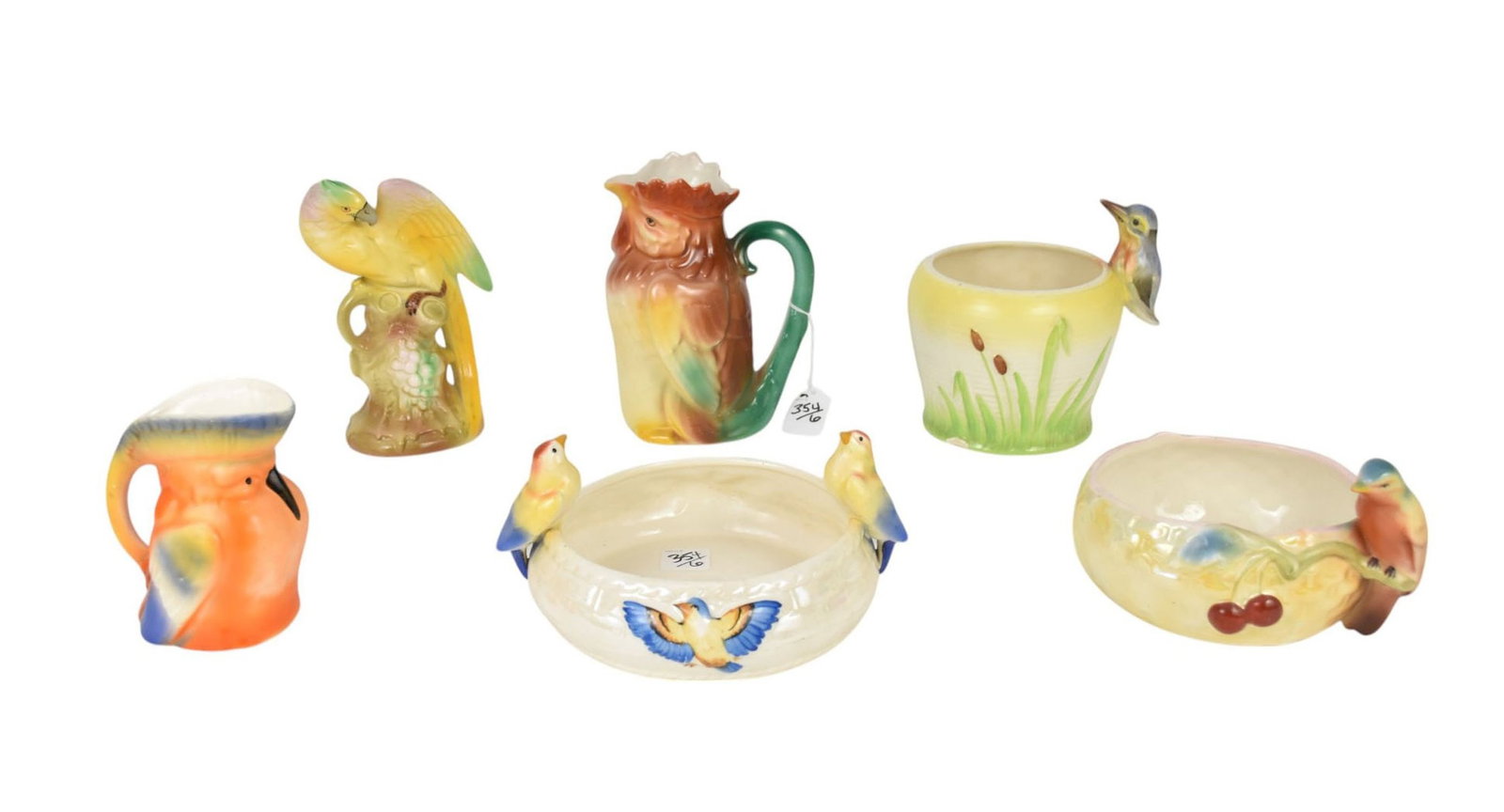 6 Czech Ceramic Figures, Bowls, 2 Pitcher & Figurines (good condition): 6 Czech Ceramic Figures, Bowls, 2 Pitcher & Figurines (good condition)