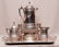 87: Victorian silver plate Assembled Tea Set, kettle wi - 3
