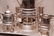 87: Victorian silver plate Assembled Tea Set, kettle wi - 4