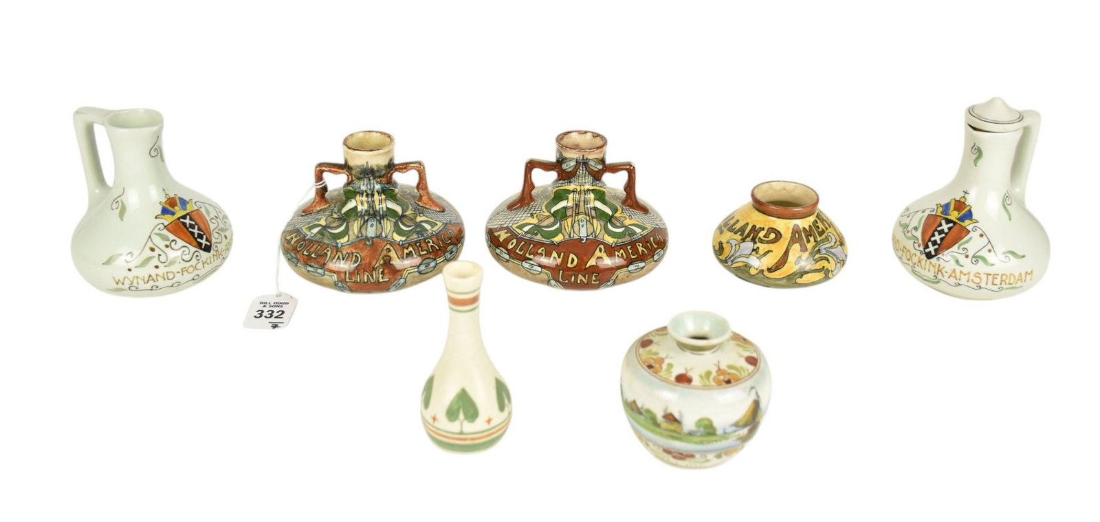 Grouping of Antique Dutch Pottery, Jan Mijnlieff, Delft, Goedewaagen- Grouping of early 20th century (1 of 9)