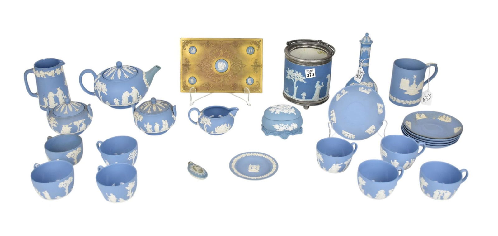Approx. 25 Blue Wedgwood Jasperware Tableware's, incl; 19 Pc. Tea Set (1 of 16)