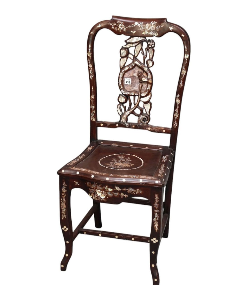Inlay Mother of Pearl/Abalone side chair (1 of 7)
