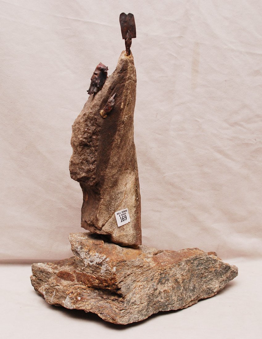 Moses stone & copper sculpture: Moses stone & copper sculpture