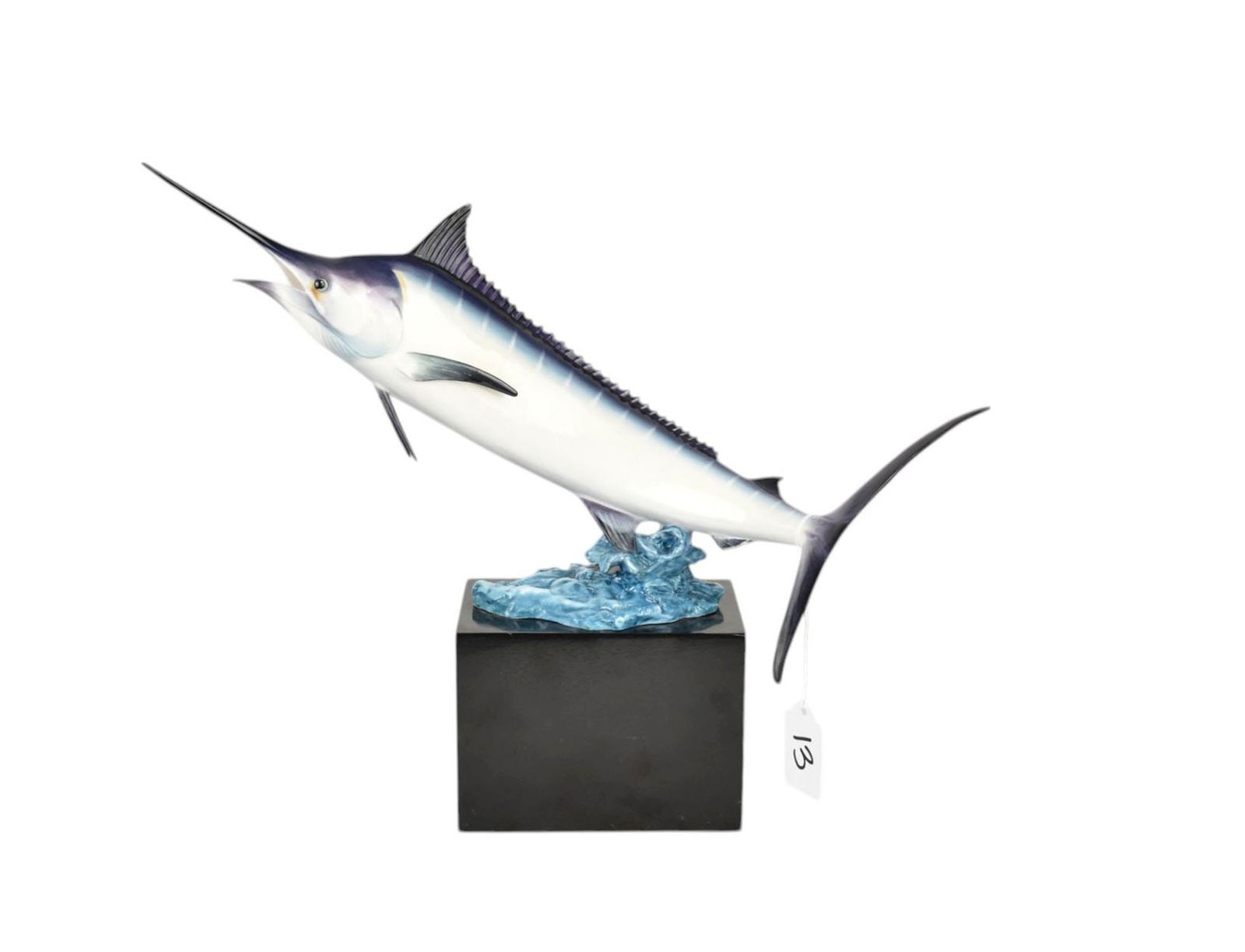 Royal Worcester Blue Marlin, bottom reads Blue Marlin Modelled by Ronald Van Ruyckevelt- 1965  #335, (1 of 9)