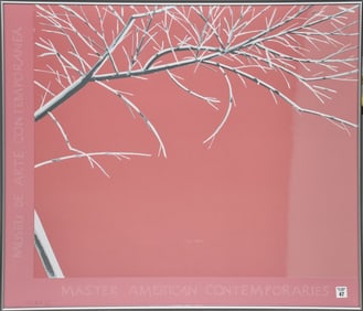 Alex Katz "Museu de Arte- Master American Contemporaries. Edition 23/30. framed overall sizes 29 x