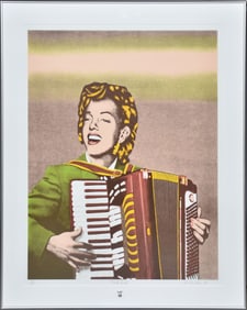 Ed Paschke (American, 1939-2004) PINK LADY-1993. pencil signed and numbered 23/30.