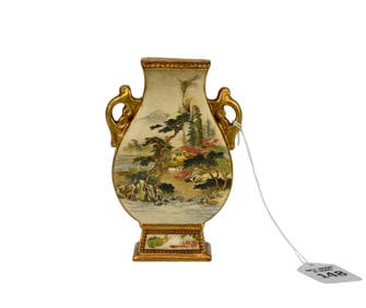 A Fine Japanese Satsuma Vase, Meiji Period, Ryozan Signed - Japan, Meiji Period, ca. 1868 - 1912. A