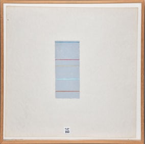 RALPH HUMPHREY (American 1932-1990) 20th Century Untitled, 1955. Acrylic, wax crayon and graphite on