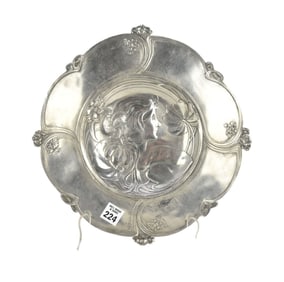 Art Nouveau Charger Impressed WMF, 12"dia