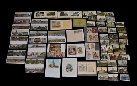 Collection of Vintage & Antique Postcards Lot. Court Houses, Birds, Pabst Milwaukee, Chicago, The