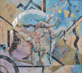 Philip Standish Read (American, 1927-2000) Acrylic on Canvas, PAVLOVA, 60 x 72 inches. Provenance: