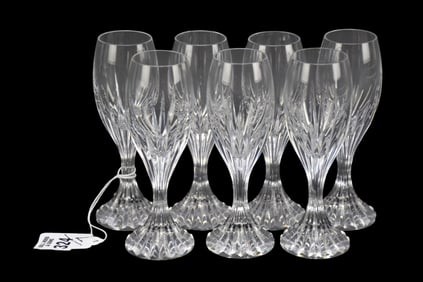 7 Baccarat Crystal Cordials, Massena, 5 1/2"h
