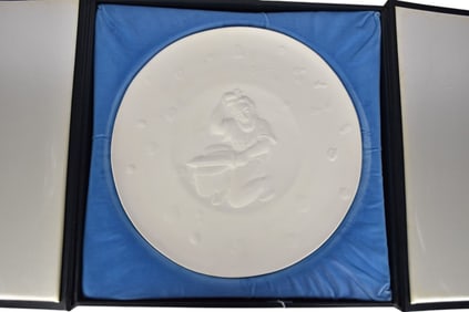 Reuven Rubin (Israeli, 1893-1974) "Isaiah" Ceramic Sculpture - C. 1974. A ceramic charger plate with