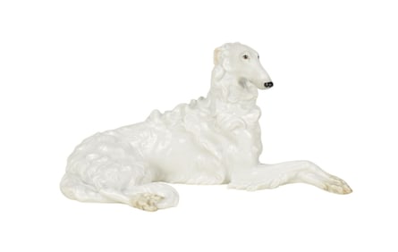 1930's Vintage Wein Aurgarten Borzoi Dog, 6"h x 11 1/2"w