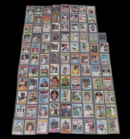 Baseball Card Lot, Some Vintage Baseball Cards by Topps, Jeff Gordon Racing Cards and Football Cards