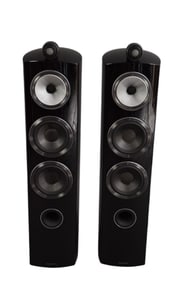 Pair Bowers & Wilkins 804 D3 Tower Speakers, Black - A pair of gloss black B&W 804 D3 Floor standing