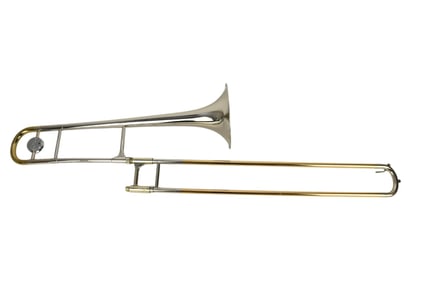 Vintage CG CONN 48H Connstellation Trombone, Elkhart - C. 1965. Nickel plated & Brass. Serial #